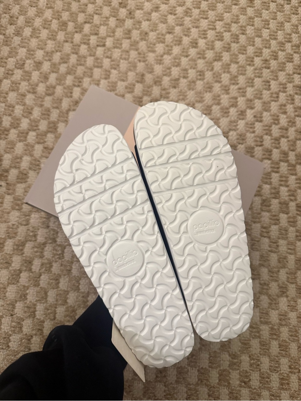 Birkenstock Papillo Navy Nubuck Leather Sandal - Picture 4 of 7